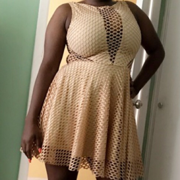 Gold Mini Dress - Picture 7 of 7